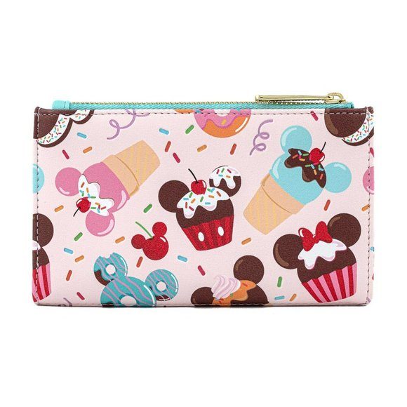 Loungefly Disney Mickey & Minnie Mouse Sweet Treat Wallet Snap Closure - Picture 2 of 4